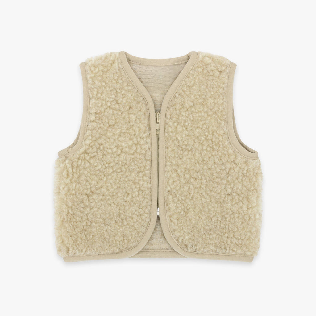Merinowolle Weste für Babys | Essential Beige