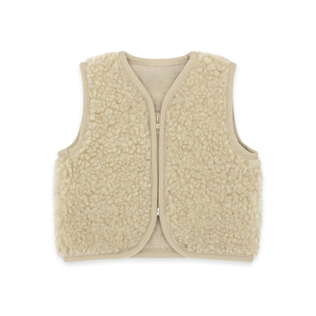 Merinowolle Weste für Babys | Essential Beige