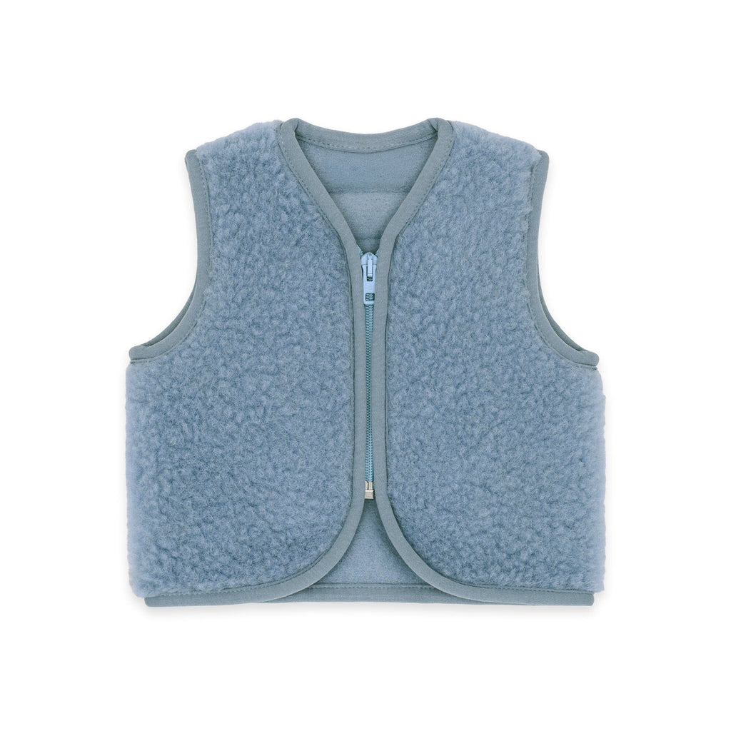 Merinowolle Weste für Babys | Essential Ice Blue