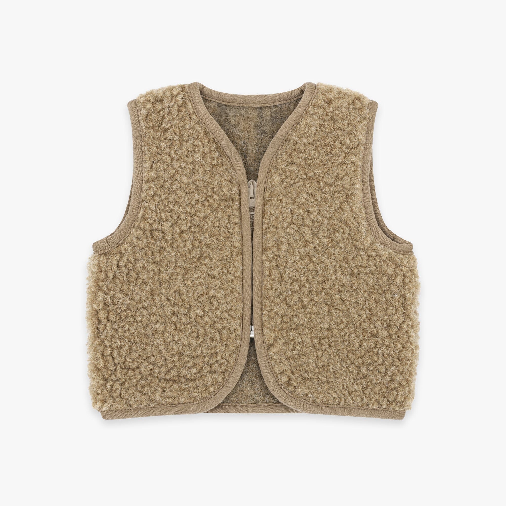 Merinowolle Weste für Babys | Essential Taupe