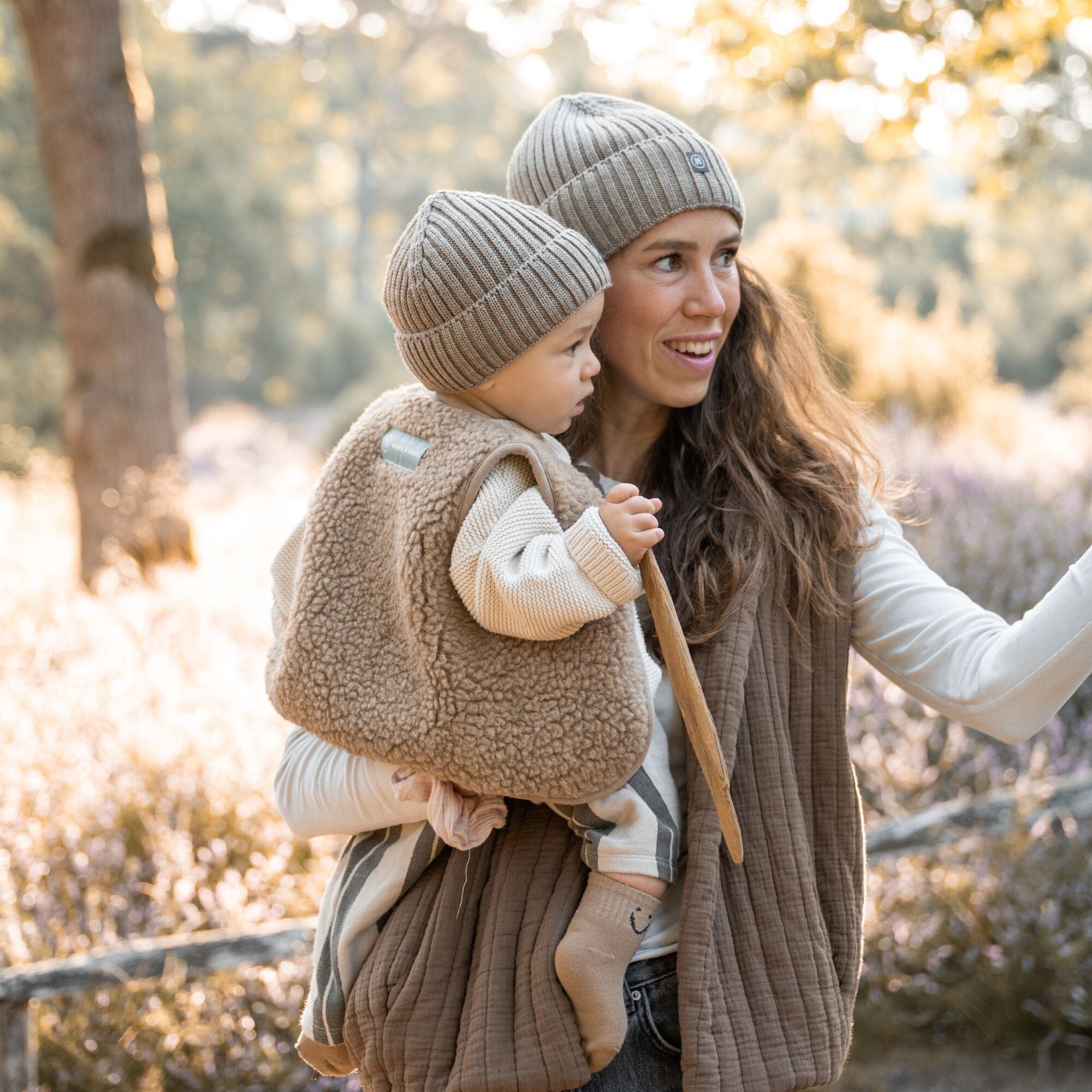 Merinowolle Weste für Babys | Essential Taupe