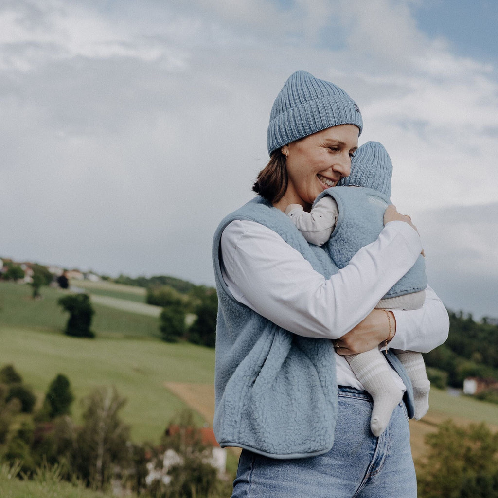 Babymütze aus Merinowolle | Essential Ice Blue