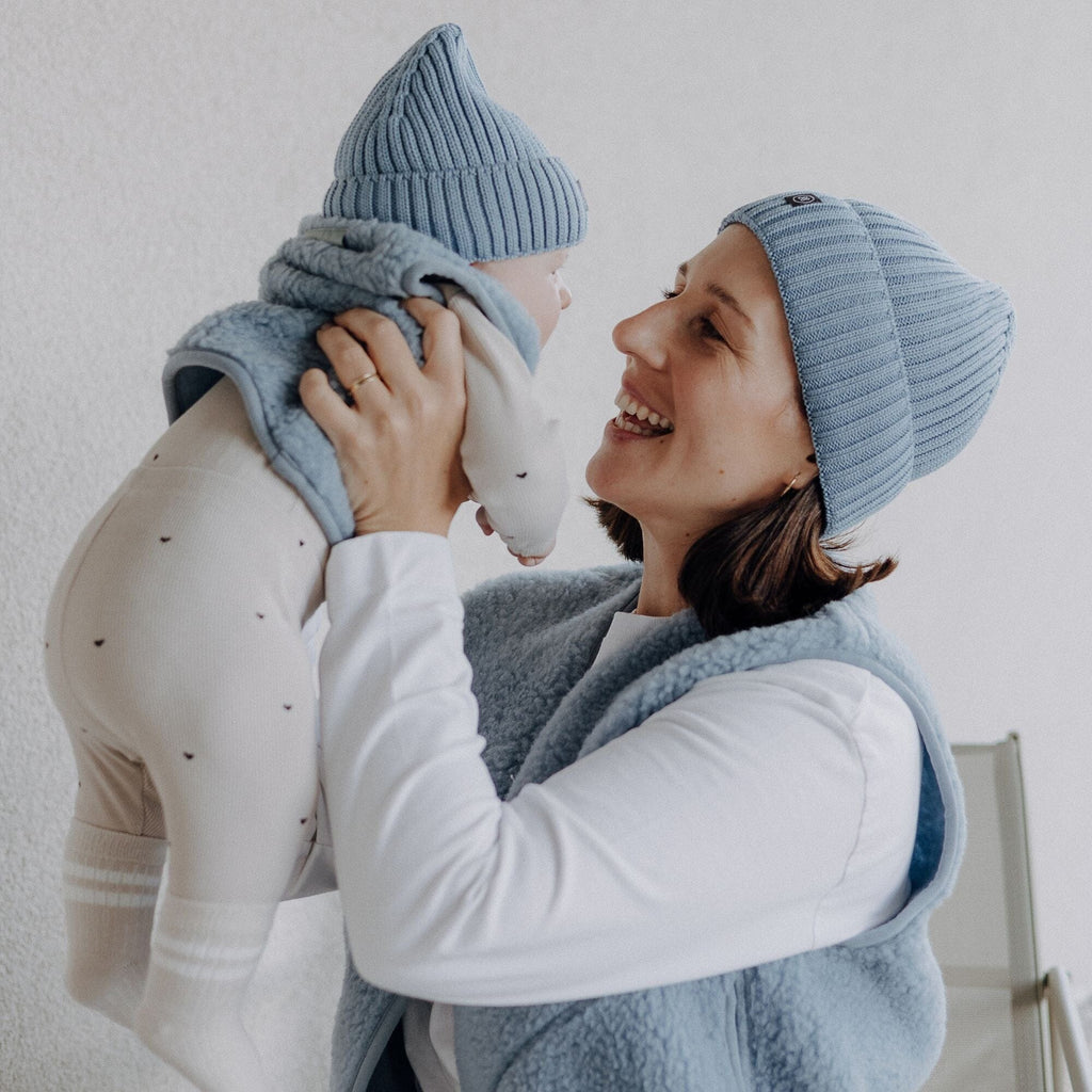 Babymütze aus Merinowolle | Essential Ice Blue