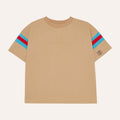Bicolor Bands Camel T-Shirt