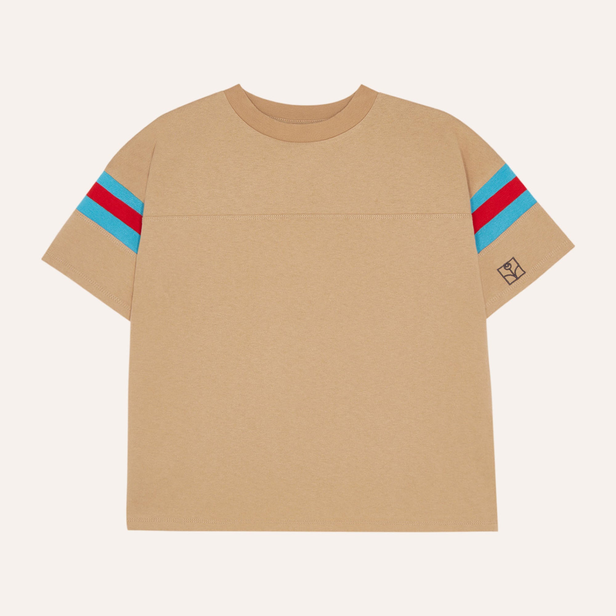 Bicolor Bands Camel T-Shirt