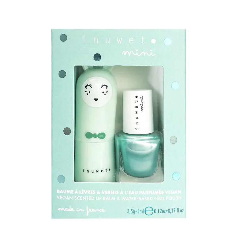 Lippenbalm & Nagellack Duo Aqua