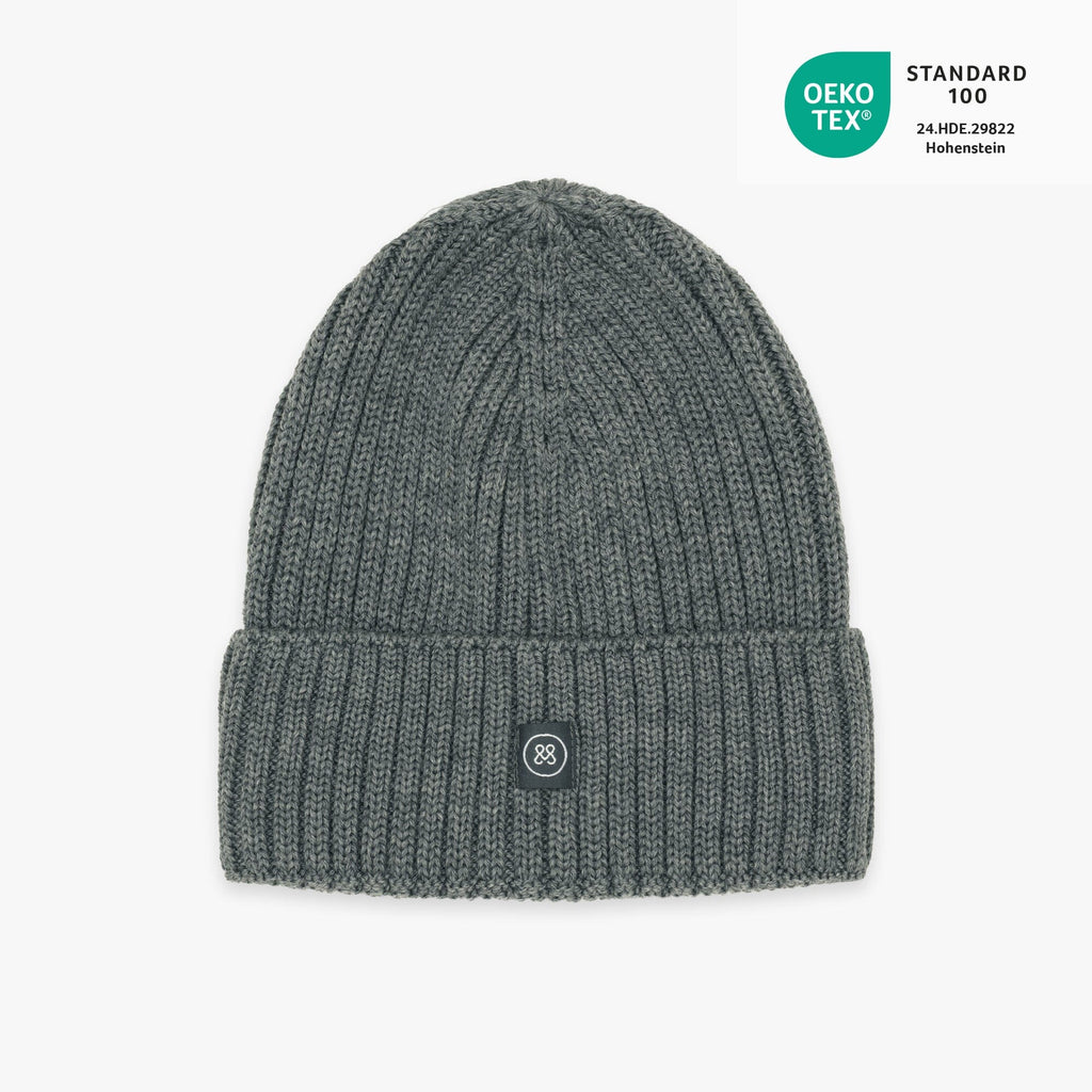 Merino Wollmütze Erwachsene | Essential Grau