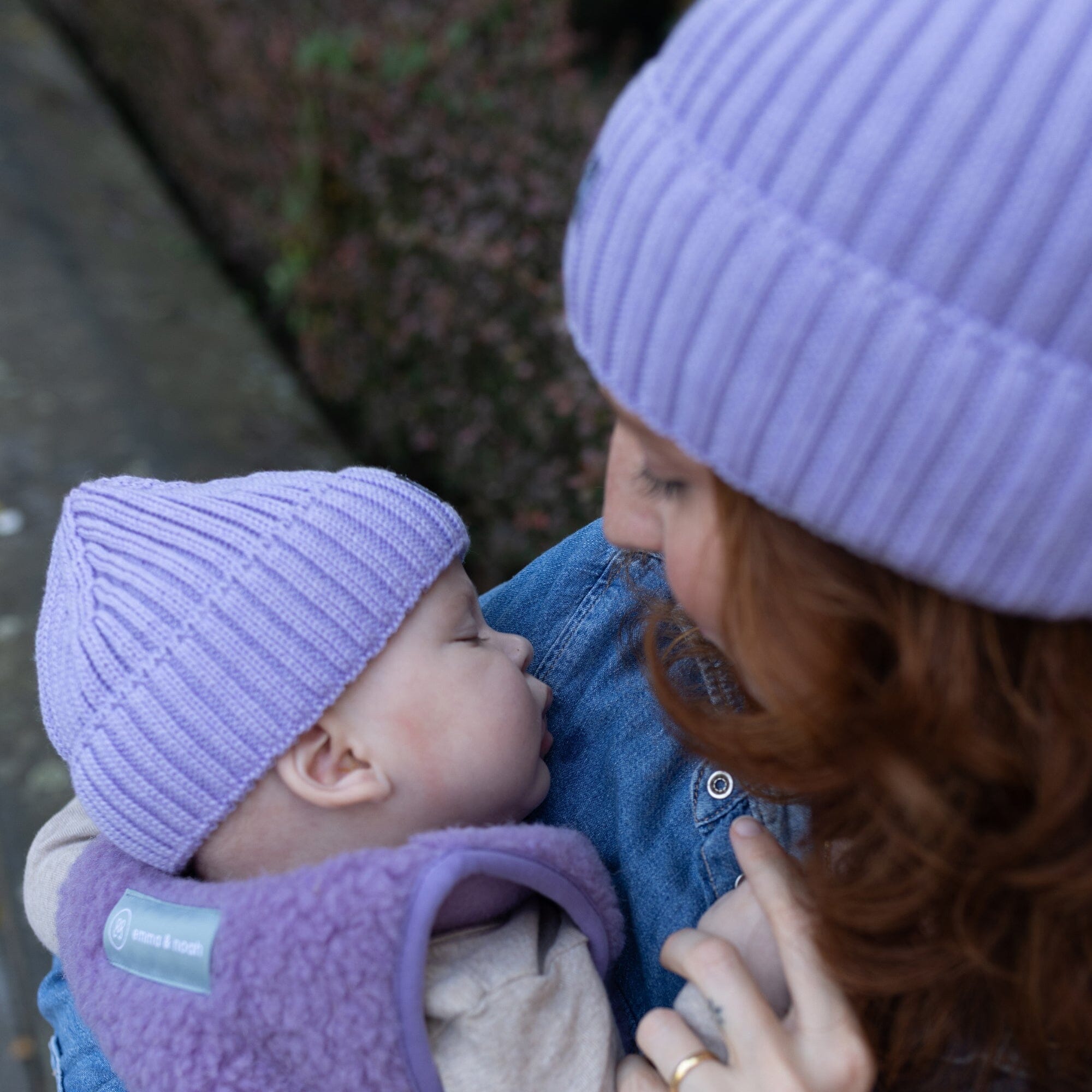 Babymütze aus Merinowolle  | Essential Lavendel