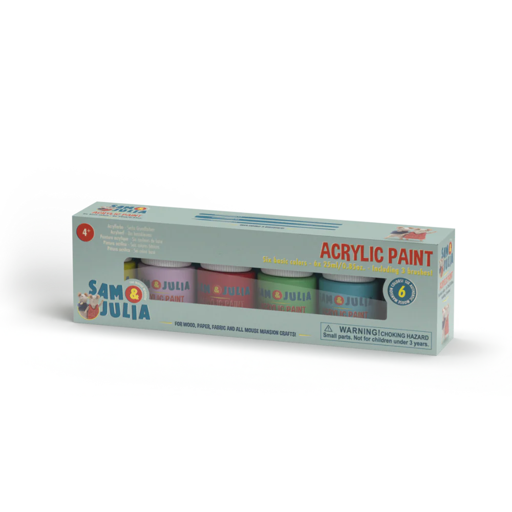 Acrylfarbe Sechs Grundfarben