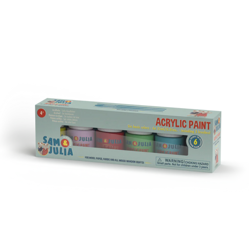 Acrylfarbe Sechs Grundfarben