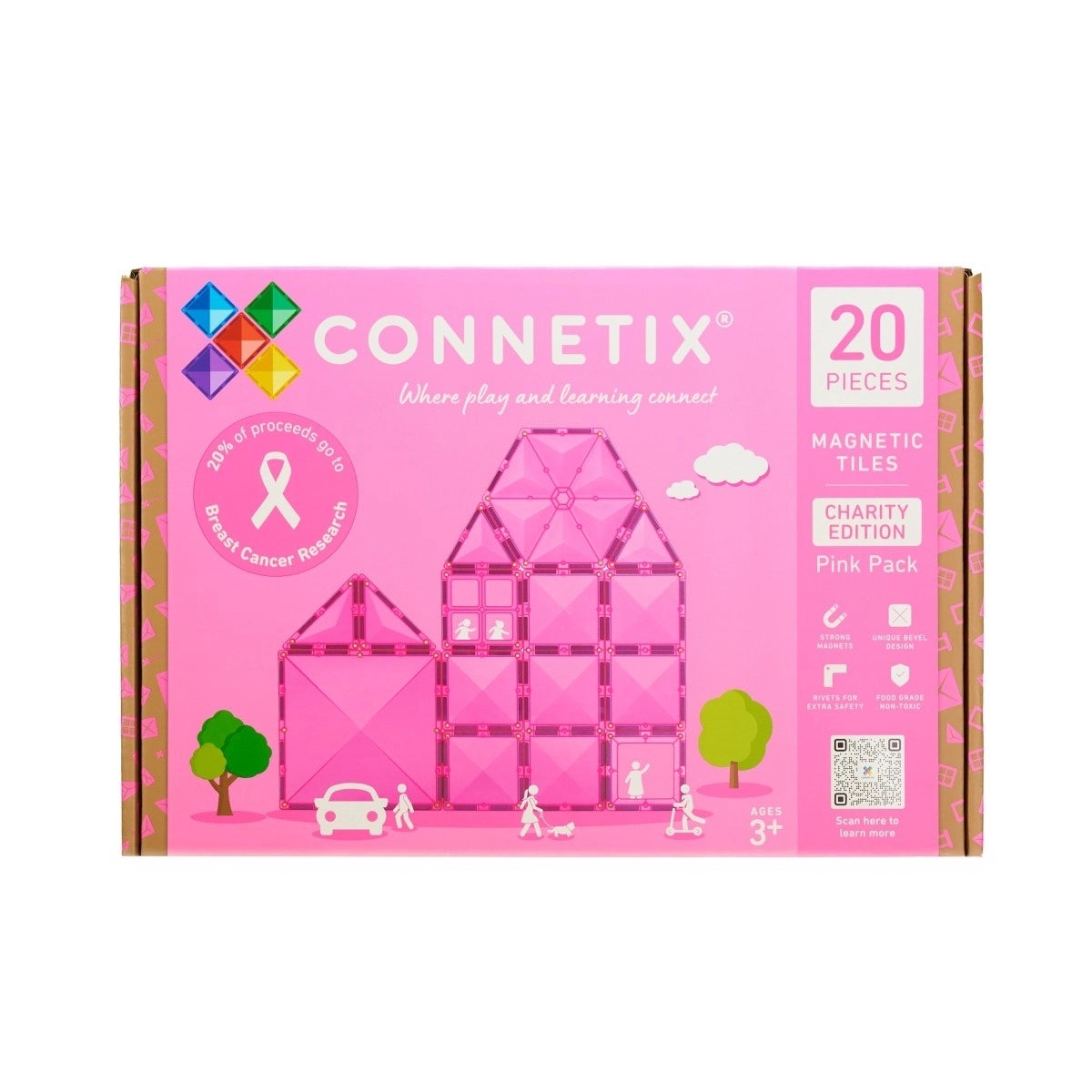 Magnetische Bausteine Charity Pack Pink 20 Teile