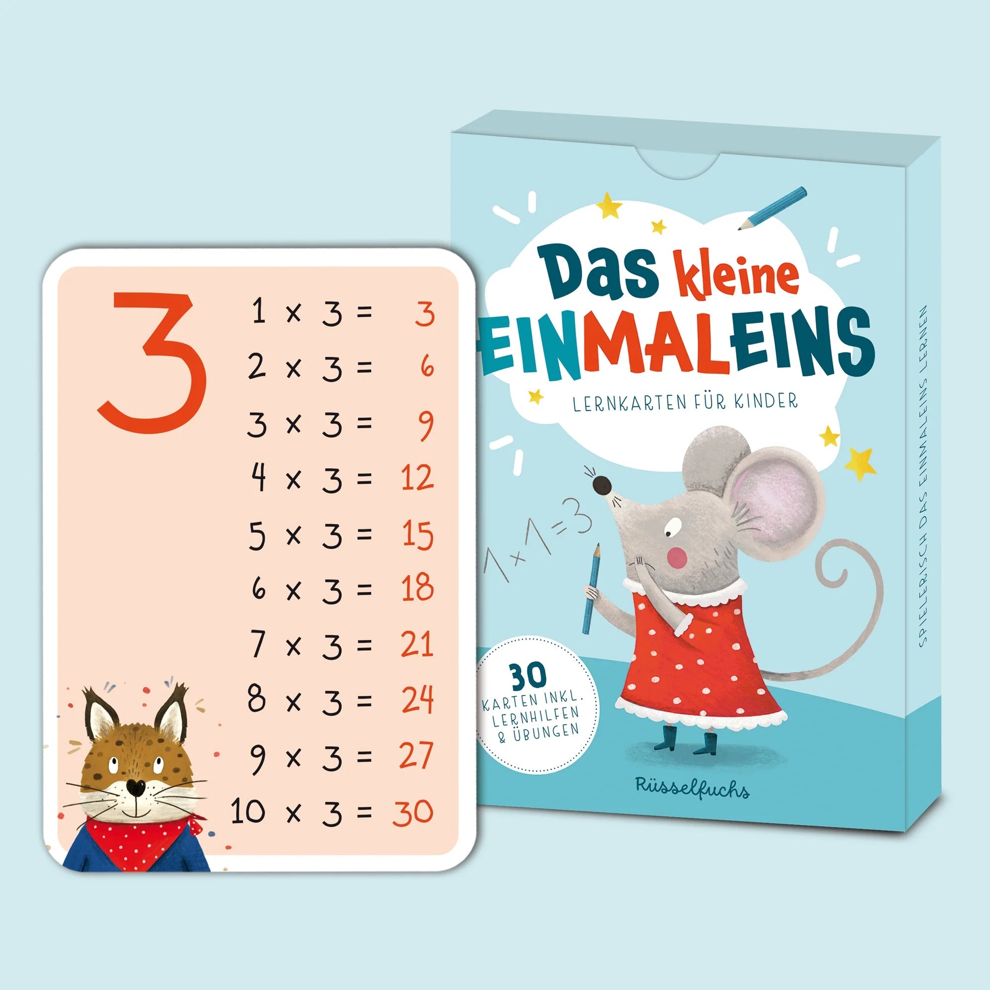 Das kleine Einmaleins – Lernkarten für Kinder