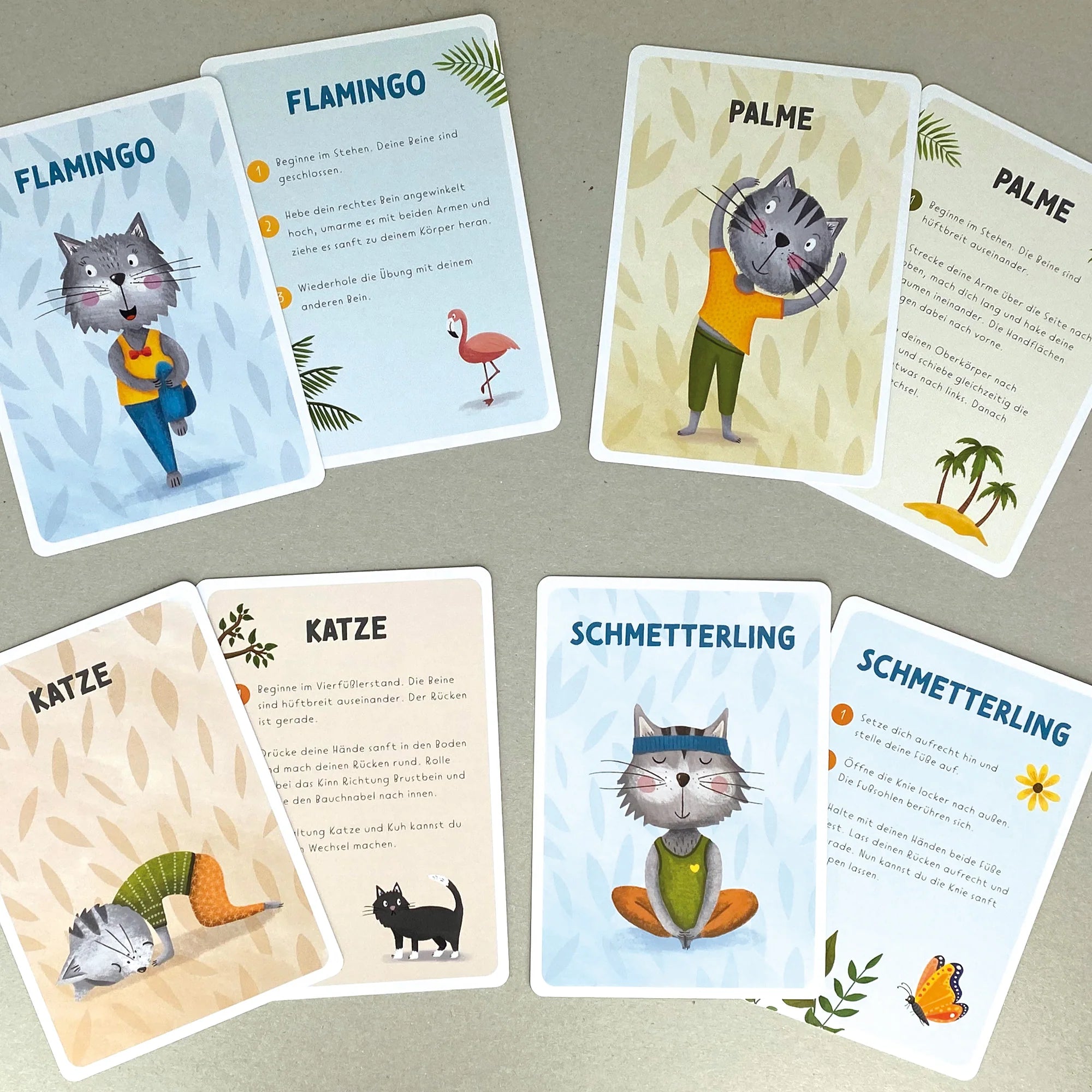 Kinderyoga Karten "Katzenyoga"